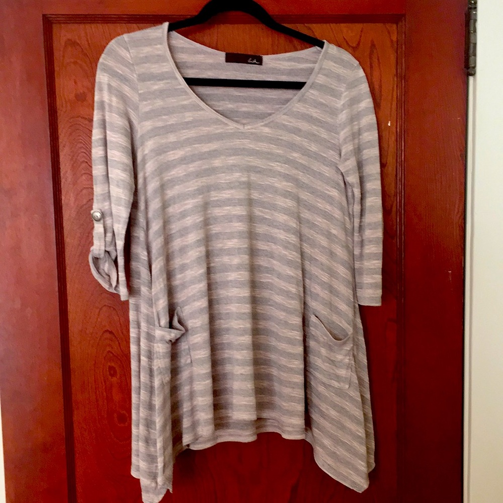 Striped Flowy Top